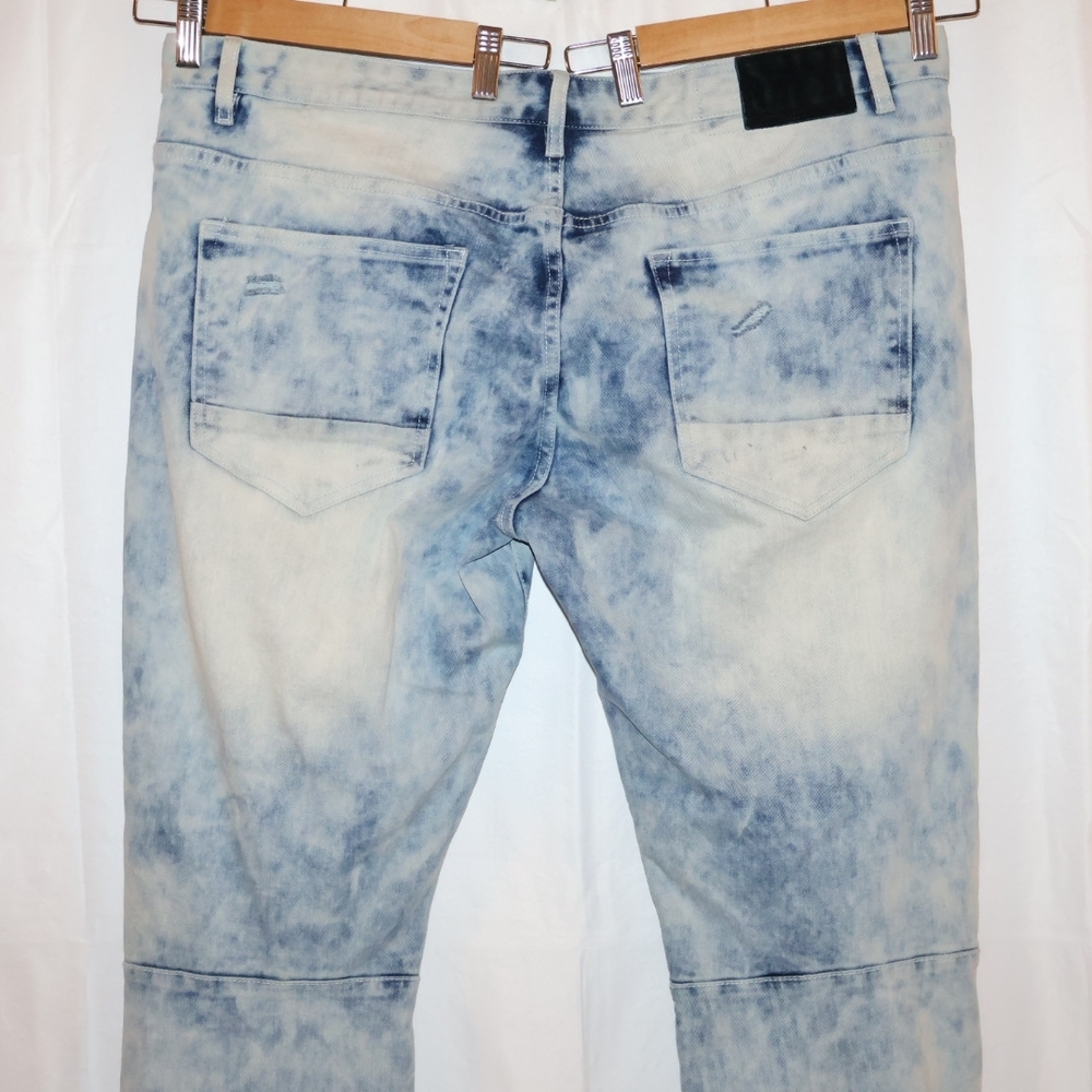 Smoke Rise Distressed Moto Skinny Jeans - Picture 6 of 8
